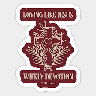 Loving Like Jesus: Wifely Devotion Sticker